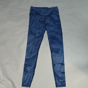 Stylish Blue Swirl Kids Leggings